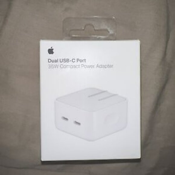 Apple Dual USB-C Port 35W Compact Power Adapter